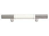 Zanzibar Collection Polished Chrome 5.35 In Leather Pull