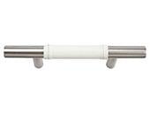 Zanzibar Collection Stainless Steel 5.35 In Leather Pull