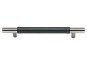 Zanzibar Collection Polished Chrome 5.35 In Leather Pull