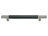 Zanzibar Collection Stainless Steel 8.66 In Leather Long Pull