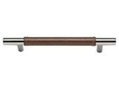 Zanzibar Collection Polished Chrome 8.66 In Leather Long Pull