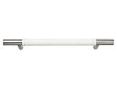 Zanzibar Collection Stainless Steel 8.66 In Leather Long Pull