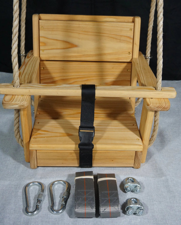 Toddler Swing Package with hanging kit and rope included