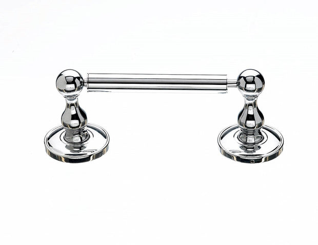 Edwardian Bath Tissue Holder - Polished Chrome  - Smooth Back Plate