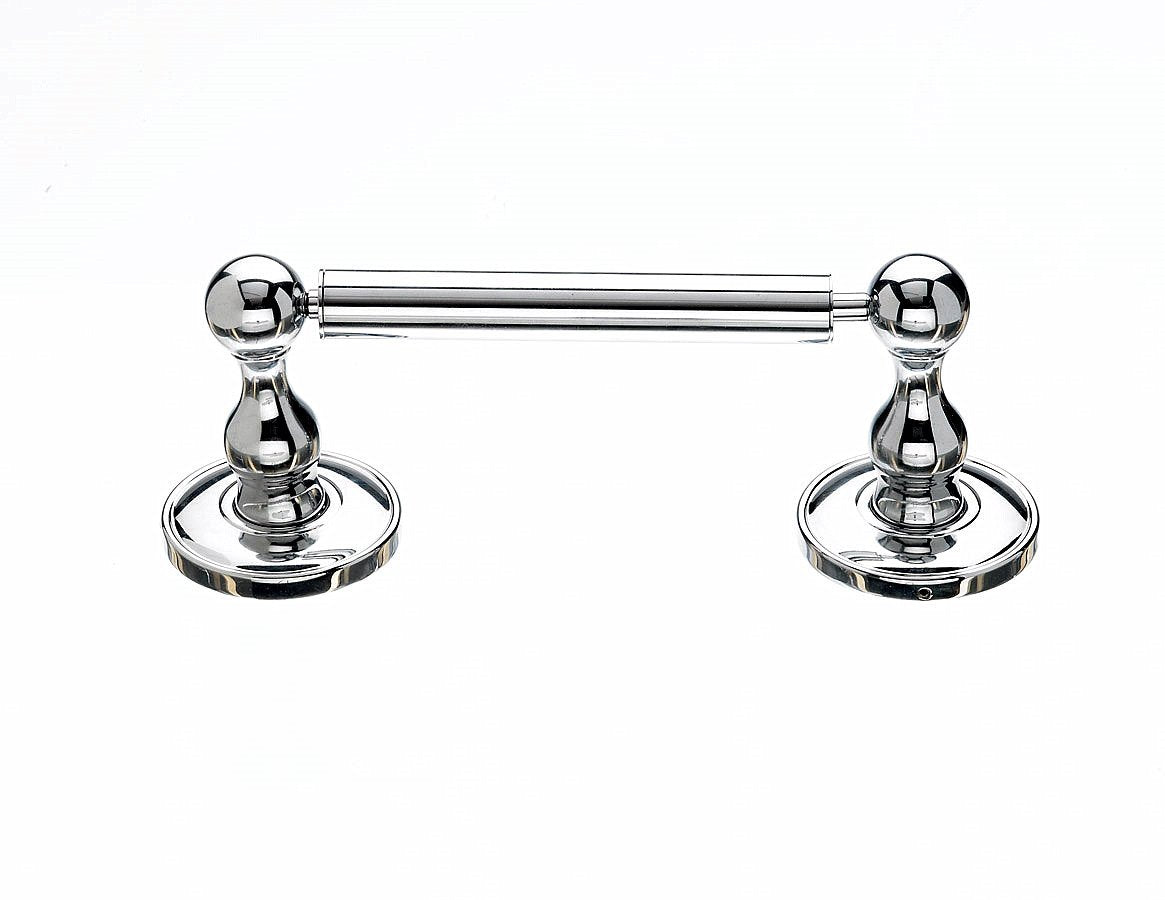Edwardian Bath Tissue Holder - Polished Chrome  - Smooth Back Plate
