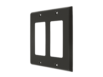 Double Rocker Switch Plate - Oil Rubbed Bronze