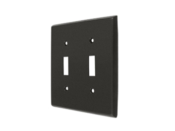 Double Toggle Standard Switch Plate - Oil Rubbed Bronze